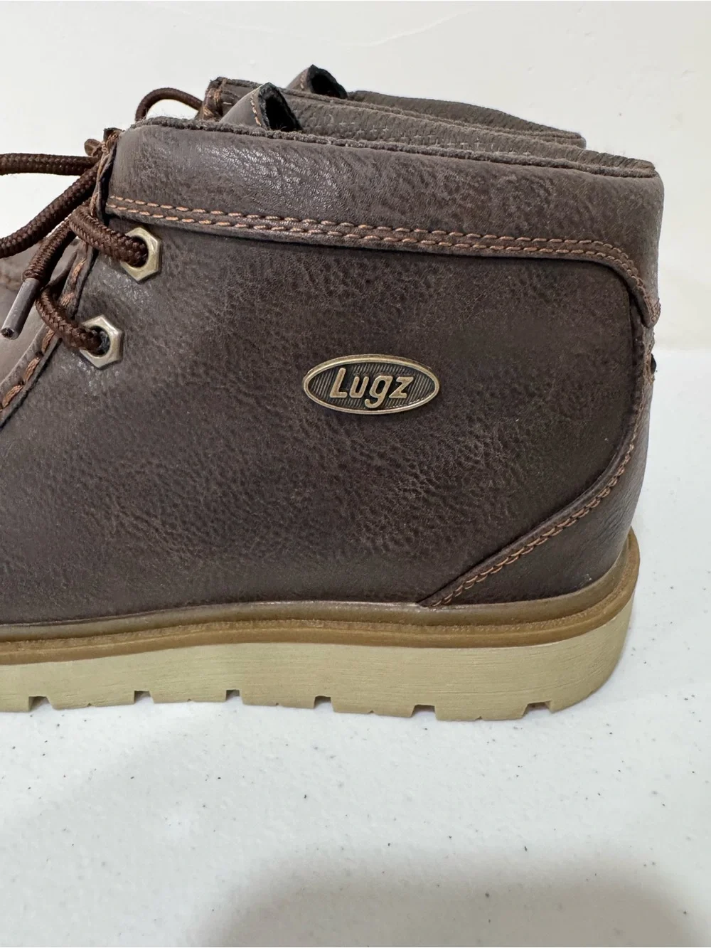 Lugz Elm Chukka Boot Dark Brown Men's 9.5 MELMGV-2089 Casual Moc Toe